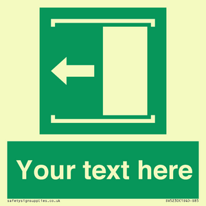 Custom Slide to Open Sign